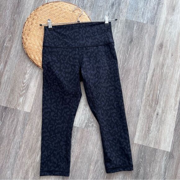 Lululemon Wunder Under Crop (High-Rise) 21" Formation Camo Deep Coal Multi - Picture 2 of 6